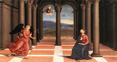 The Annunciation (Die Ankündigung) Raffael